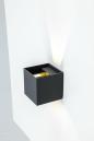 Preview: EVN CUBE LED Wandleuchte, 2-flmg. (up + down), IP54, 220-240V, 2x6W, 3000K, 2x400lm, anthrazit (L54121502RE)