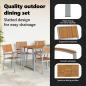 Preview: Garten Essgruppe 7 pcs Grau Massivholz Akazie