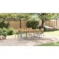 Preview: Garten Essgruppe 7 pcs Grau Massivholz Akazie
