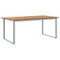 Preview: Garten Essgruppe 7 pcs Grau Massivholz Akazie