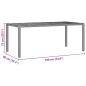 Preview: 9-teiliges Garten Essset mit Kissen in Schwarz Poly Rattan