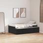 Preview: Stauraumbettgestell Schwarz Eiche 100x200 cm