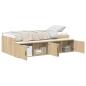 Preview: Stauraum-Bettgestell Sonoma Eiche 100x200 cm