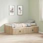 Preview: Stauraum-Bettgestell Sonoma Eiche 100x200 cm