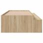 Preview: Stauraum-Bettgestell Sonoma Eiche 100x200 cm