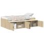 Preview: Stauraum Bettgestell Sonoma Eiche 90x200 cm