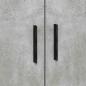 Preview: Bettrahmen mit Schubladen Beton Grau 90 x 200 cm Holzwerkstoff