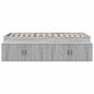 Preview: Stauraum-Bettgestell Grau Sonoma 90x200 cm