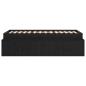 Preview: Stauraumbettgestell Schwarze Eiche 75x190 cm
