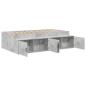 Preview: Stauraum Bettgestell Betongrau 75x190 cm