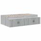 Preview: Stauraum Bettgestell Grau Sonoma 75x190 cm
