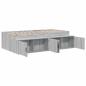 Preview: Stauraum Bettgestell Grau Sonoma 75x190 cm