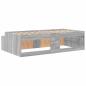 Preview: Stauraum Bettgestell Grau Sonoma 75x190 cm