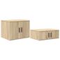 Preview: Stauraum Bettgestell Sonoma Eiche 100x200 cm