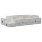 Preview: Bettgestell mit Stauraum Beton grau 100x200 cm