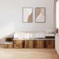 Preview: ARDEBO.de - Lagerbettgestell Altes Holz 100x200 cm