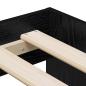 Preview: Stauraum Bettgestell Schwarz-Eiche 80x200 cm