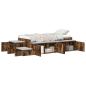 Preview: Stauraumbett Geräucherte Eiche Spanplatte, MDF 90 x 190 cm