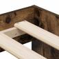 Preview: Stauraumbett Geräucherte Eiche Spanplatte, MDF 90 x 190 cm
