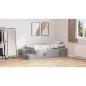 Preview: Stauraum Bett Grau Sonoma Holzwerkstoff 75 x 190 cm