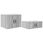 Preview: Stauraum Bett Grau Sonoma Holzwerkstoff 75 x 190 cm