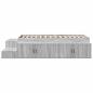 Preview: Stauraum Bett Grau Sonoma Holzwerkstoff 75 x 190 cm