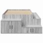 Preview: Stauraum Bett Grau Sonoma Holzwerkstoff 75 x 190 cm