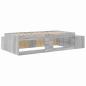 Preview: Stauraum Bett Grau Sonoma Holzwerkstoff 75 x 190 cm