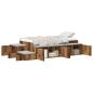 Preview: Stauraumbett Altholz Massivholz und Furniere 75 x 190 cm Stauraum