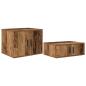 Preview: Stauraumbett Altholz Massivholz und Furniere 75 x 190 cm Stauraum