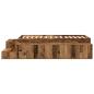 Preview: Stauraumbett Altholz Massivholz und Furniere 75 x 190 cm Stauraum