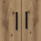 Preview: Stauraum Bett Massivholz Eiche Holzwerkstoff 75 x 190 cm