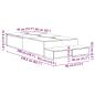 Preview: Stauraumbettgestell Weiß Holzwerkstoff 80 x 200 cm Stauraum