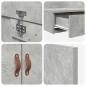Preview: Stauraumbettgestell Beton Grau Holzwerkstoff 236,5 x 100 x 31,5 cm