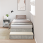 Preview: Stauraumbettgestell Beton Grau Holzwerkstoff 236,5 x 100 x 31,5 cm