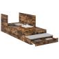 Preview: Bettgestell mit Stauraum Rauches Eiche Holzwerkstoff