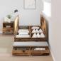 Preview: Stauraum Bettgestell Altes Holz Holzwerkstoff 236,5 x 100 x 31,5 cm