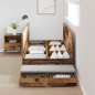 Preview: Stauraum Bettgestell Altes Holz Holzwerkstoff 236,5 x 100 x 31,5 cm