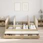 Preview: Stauraum Bettgestell Sonoma Eiche 200x200 cm