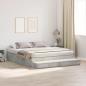 Preview: Stauraumbettgestell Betongrau 200x200 cm