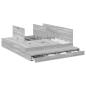 Preview: Stauraumbettgestell Grau Sonoma 200x200 cm