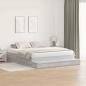Preview: Stauraumbettgestell Grau Sonoma 200x200 cm