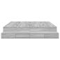 Preview: Stauraumbettgestell Grau Sonoma 200x200 cm