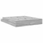Preview: Stauraumbettgestell Grau Sonoma 200x200 cm