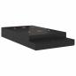 Preview: Stauraum Bettgestell Schwarz Eiche 120x200 cm