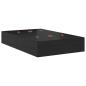 Preview: Stauraum Bettgestell Schwarz Eiche 120x200 cm