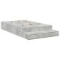 Preview: Stauraum Bettgestell Beton Grau 120x200 cm
