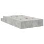 Preview: Stauraum Bettgestell Beton Grau 120x200 cm