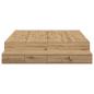 Preview: Stauraumbett Artisan Eiche Holzwerkstoff 236,5 x 150 x 31,5 cm