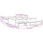 Preview: Stauraumbett Artisan Eiche Holzwerkstoff 236,5 x 150 x 31,5 cm